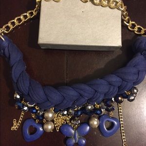 Blue handmade necklace